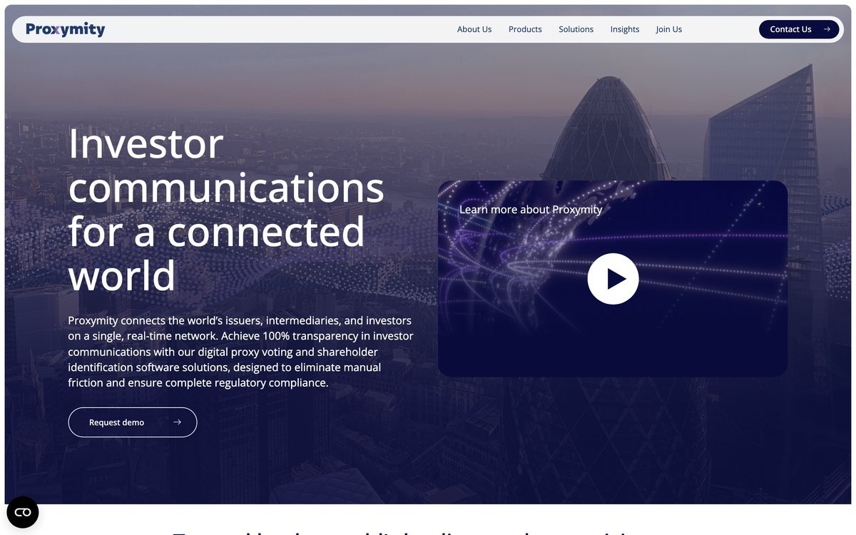 Proxymity website